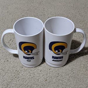 Vintage 80s Sonic Rams Dr Pepper Cups
